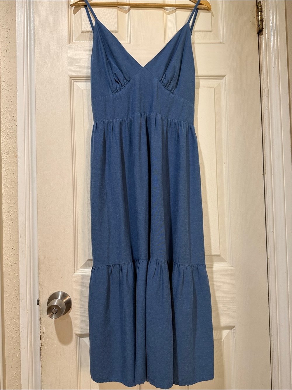 Blue Spaghetti-Strap Women’s ' Dress